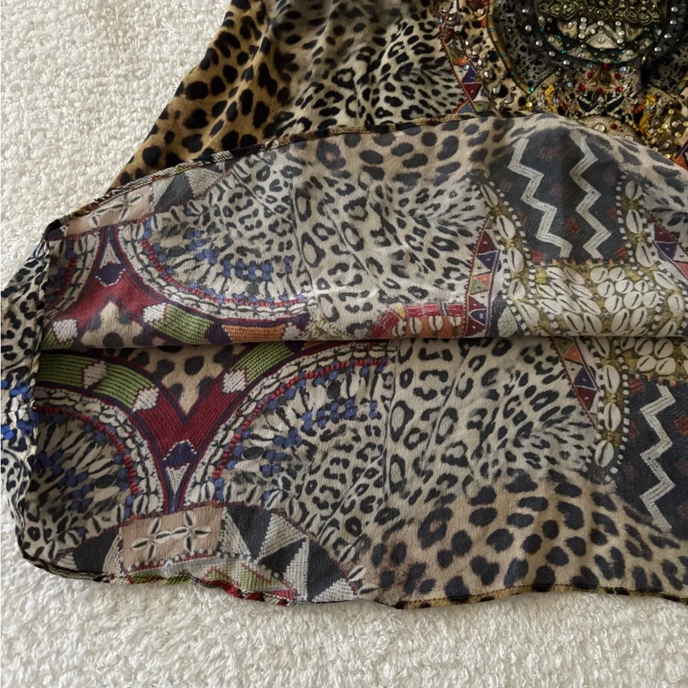 Camilla Asymmetrical Sleeveless Silk top - Picture 12 of 15
